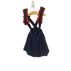 Carbon Soldier Boutique Wool Jumper Dress Bows 3 Navy Red